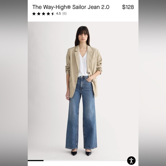 Everlane Denim - Everlane The Way High Waist Leg Flare 
Size 27